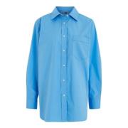 Oversized Bomull Poplin Skjorte