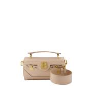 Krokodillepregede Skinn Crossbody-veske Beige