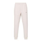 Beige Sweatpants Komfort Fit Snøring i livet