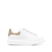 Hvite Lær Oversized Sneakers