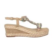 Glitter Kile Sandal med Flettedetalj