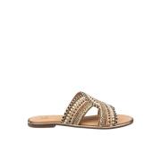 Krystall Kryss Stropp Flat Sandal