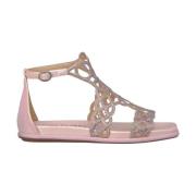 Glitter Stropper Flat Sandal