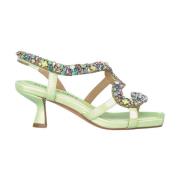 Rhinestone Kitten Sandal