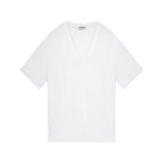 V-hals Jersey T-skjorte