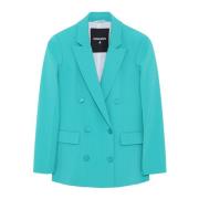 Illusion Green Blazer med Vier-Knopf-Silhouette