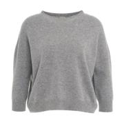 Luksuriøs Grå Cashmere Genser Aw24