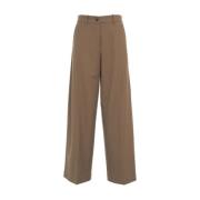 Beige Carrot Slim Bukse Aw24