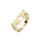 Gull Maria Black Mom Ring Gold Smykker