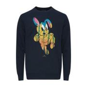 Stilig Kanin Print Sweatshirt