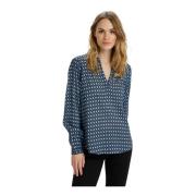 Bluse med lange ermer i Midnight Marine