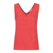 Ermeløs Tank Top Bluse Cayenne