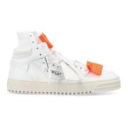 Hvit Oransje High-Top Sneakers