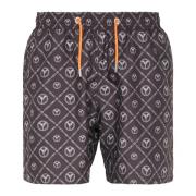 Herre Badeshorts med Logoprint Carazzato