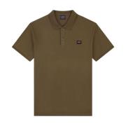 Organic Cotton Piqué Polo With Iconic Badge