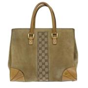 Pre-owned Suede handbags