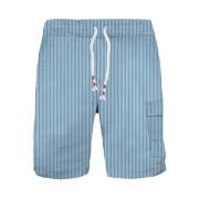 Seersucker Bermuda Shorts for Menn