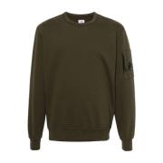 Grønn Lettvekts Crew Neck Sweatshirt