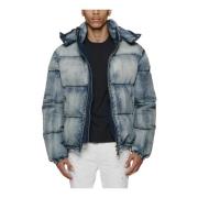 Denim Puffer Jakke