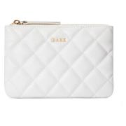 Skinn Quilted Liten Pung OFF White