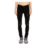 Svart Stretch Denim Skinny Jeans