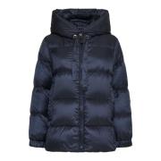 Midnight Blue Quilted Down Jacket