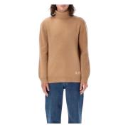 Walter High-Neck Sweater Kamel Strikkevarer