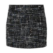 Bouclé Metallic Thread Skirt