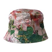 Multicolor Floral Jacquard Bucket Cap