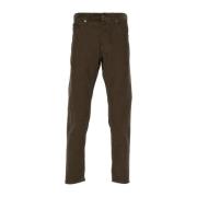 Khaki Corduroy Slim-fit Bukser