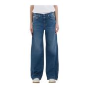 Blå Amelye Wide Leg Jeans