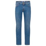 Slim Fit Denim Jeans med Broderi