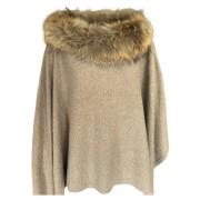 Raccon Poncho Ull/Viskose Natur