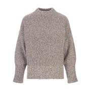 Melange Grå Cashmere Pullover