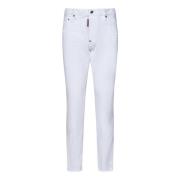 Hvite Slim Fit Jeans Simply Washed