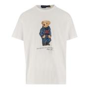 Bomull T-skjorte med Polo Bear print