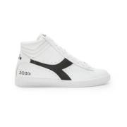 Svarte Skinn Sneakers