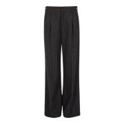 Pinstripe Wide Leg Dress Pants