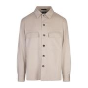 Hvit Alba Cashmere Overshirt