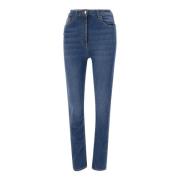 Skinny Jeans med Gullknapper