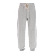 Bomull French Terry Joggers med Elastisk Midjebånd