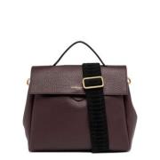 Stilig Plomme Crossbody Veske