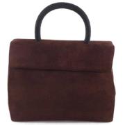 Pre-owned Suede handbags