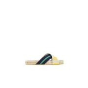 Stripete Grosgrain Shopping Espadrilles