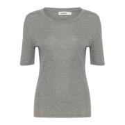 Rollneck Top Grey Melange