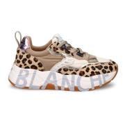 Beige Moderne Sneakers Komfort Stil