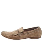 Pre-owned Suede flats