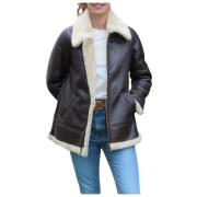 Shearling Skinnjakke med Pelsfôr