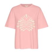 Grafisk Print T-skjorte Rose