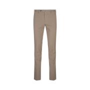 Slim Fit Beige Bomullsbukser